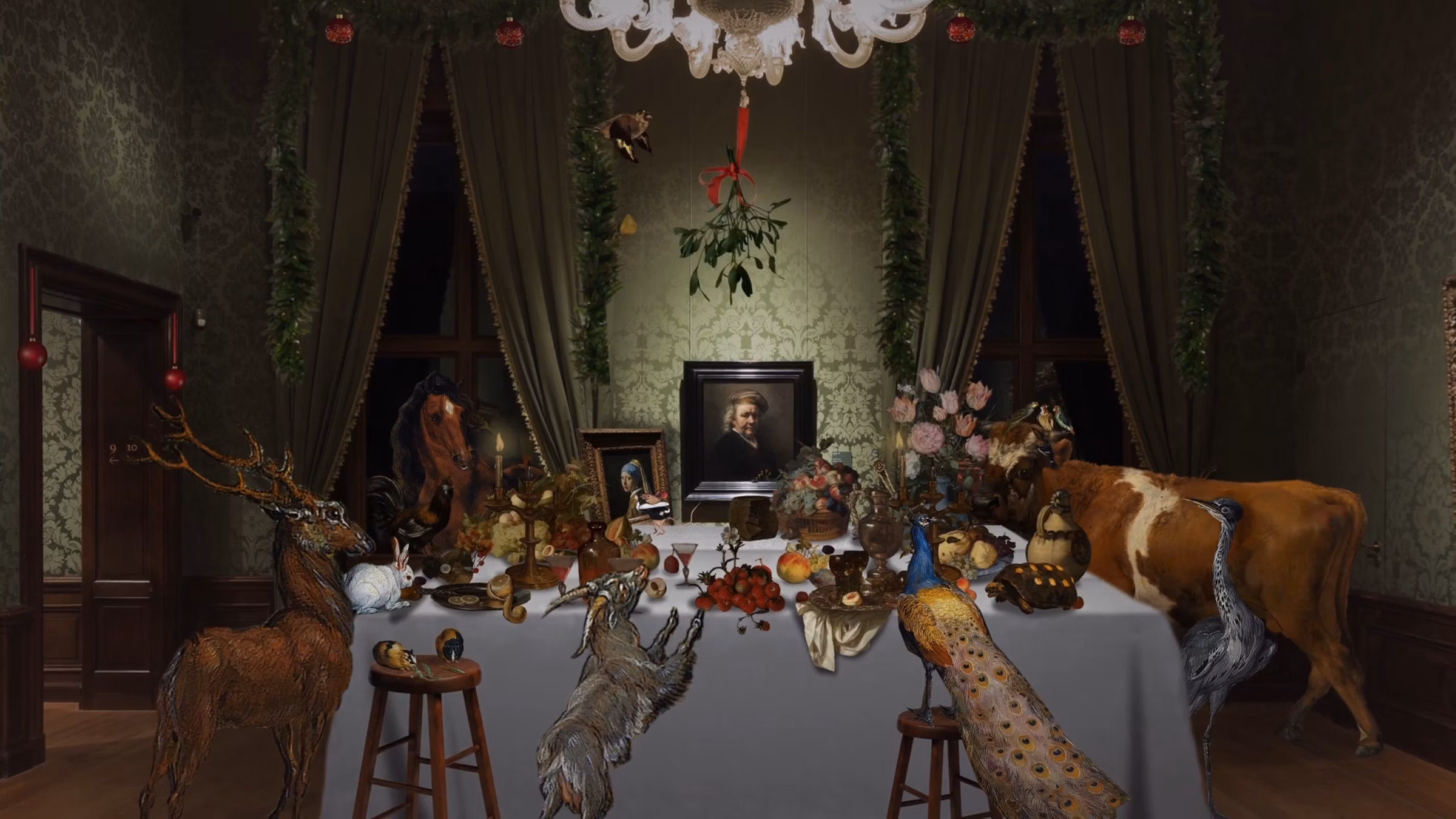 Mauritsmuis kerst met Rembrandt